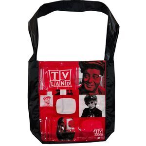 RARE Vintage TV Land Messenger Shoulder Bag Red Black Promo Collectible NEW